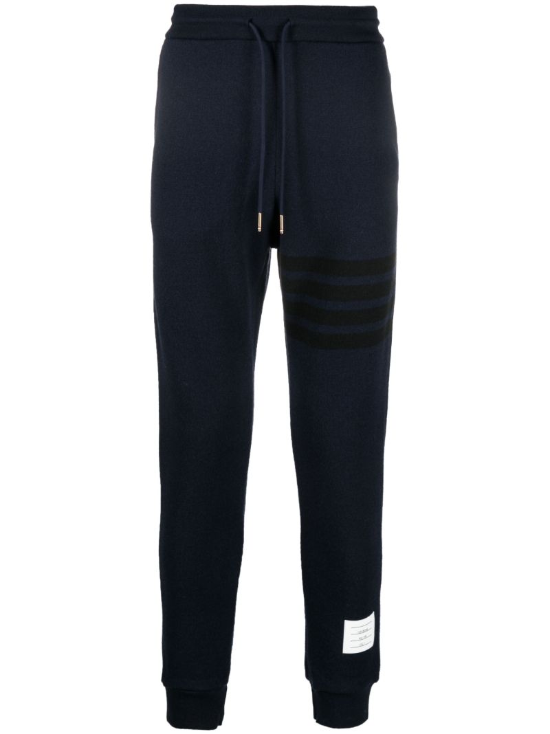 Blue 4-bar Stripe Wool Track Pants