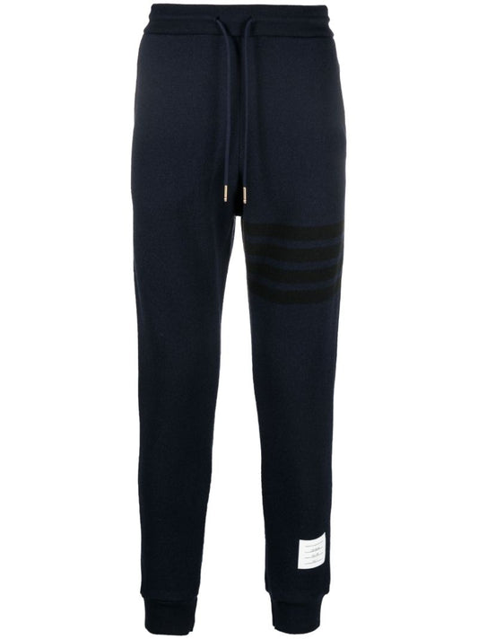 Blue 4-bar Stripe Wool Track Pants