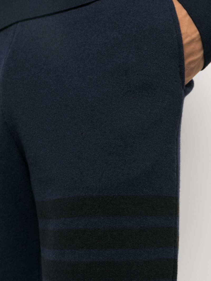 Blue 4-bar Stripe Wool Track Pants