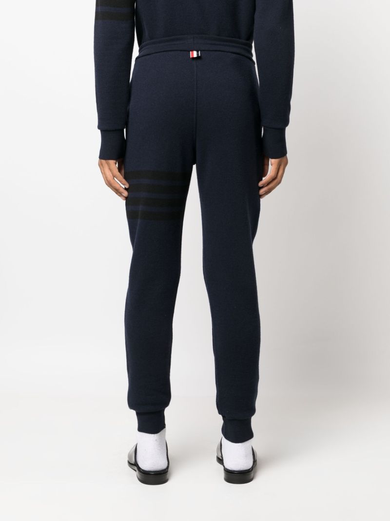Blue 4-bar Stripe Wool Track Pants