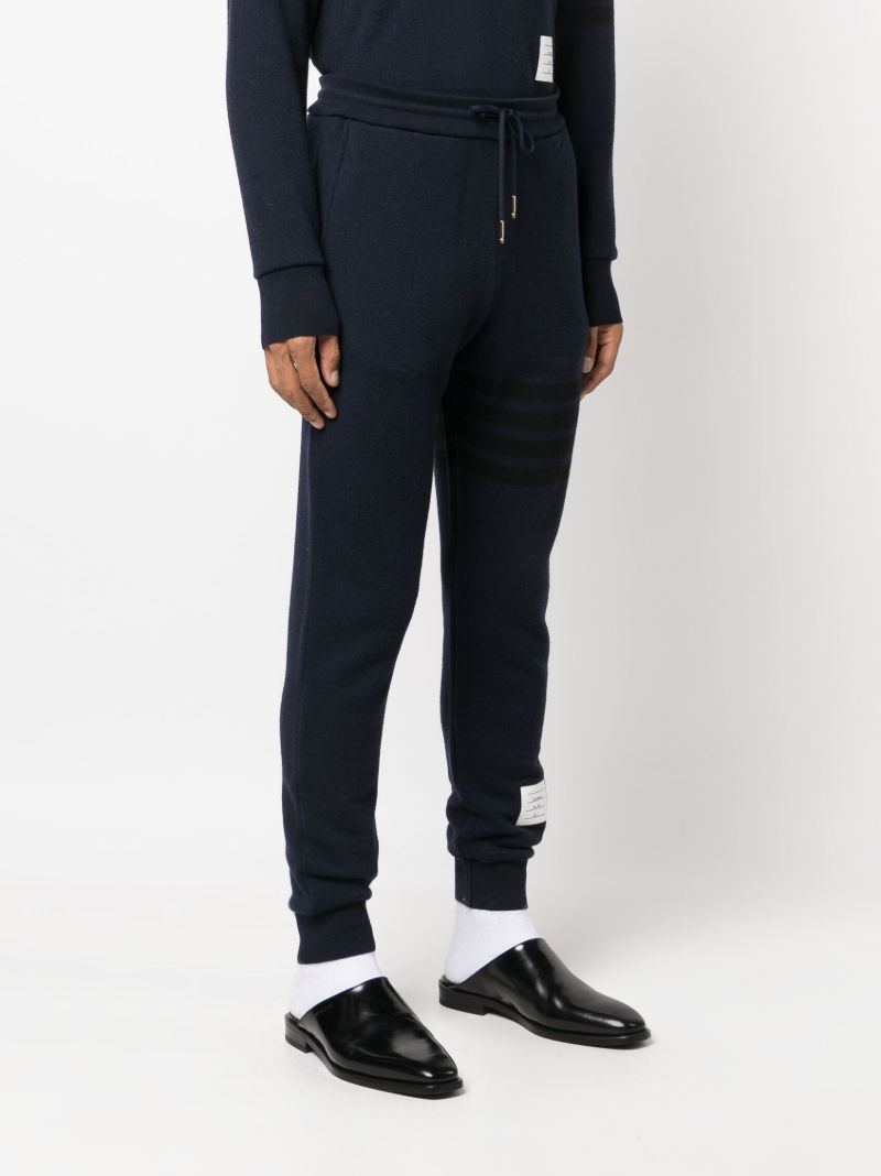 Blue 4-bar Stripe Wool Track Pants