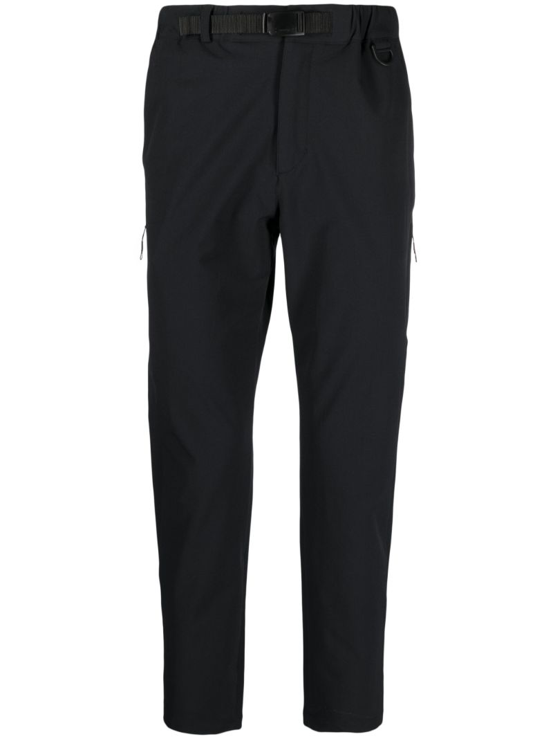 Black Cropped Slim Cut Trousers
