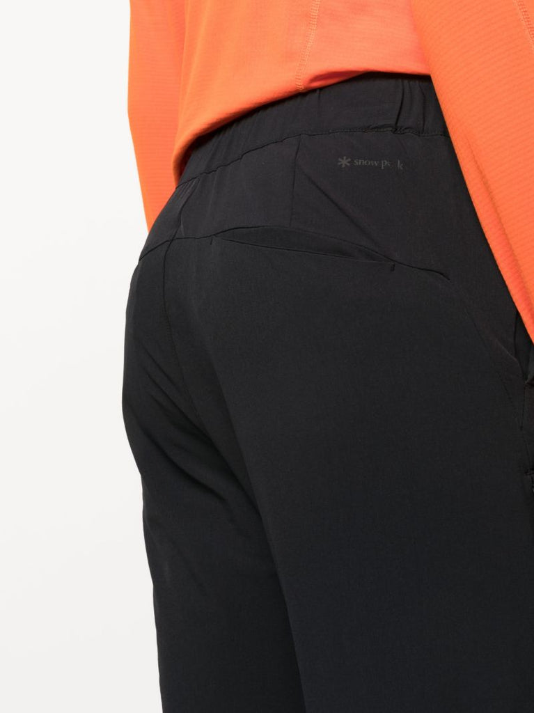 Black Cropped Slim Cut Trousers