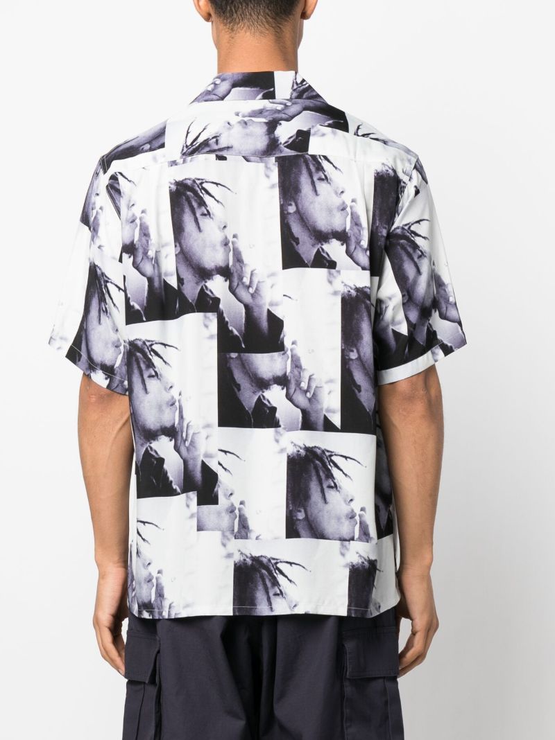 Grey Bob Marley Print Shirt