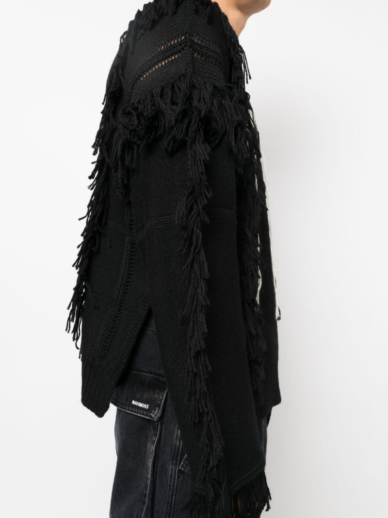 Black Logo-intarsia Sweater