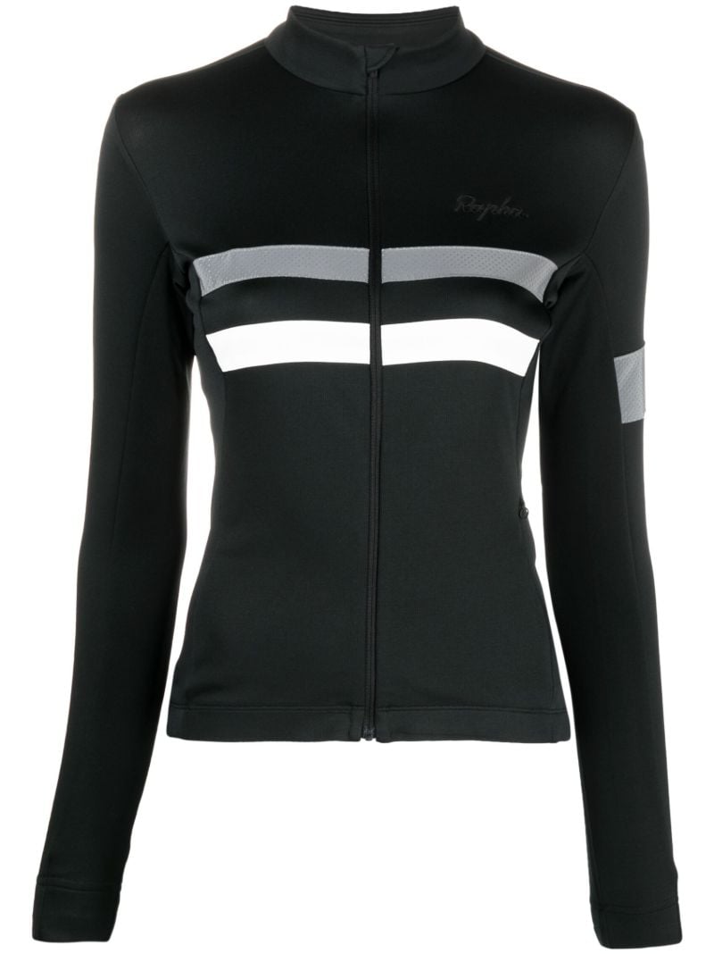 Black Brevet Cycling Jersey Top