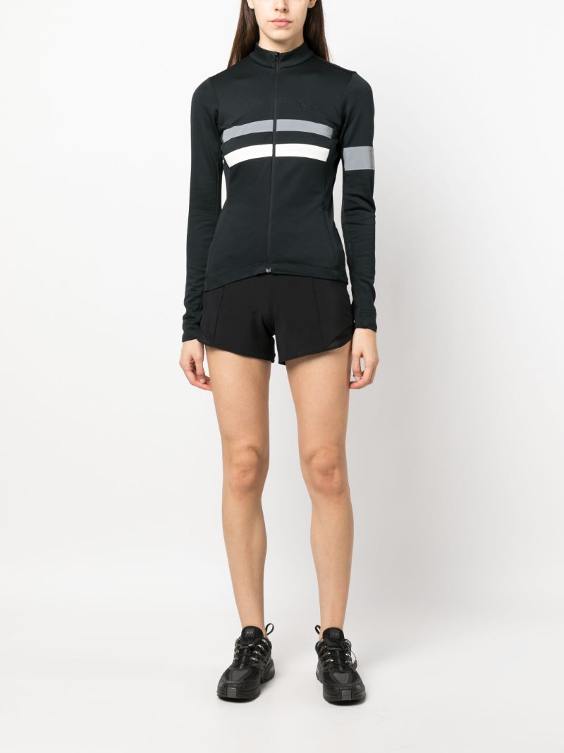 Black Brevet Cycling Jersey Top