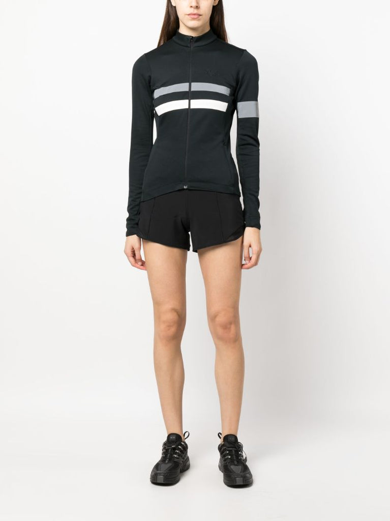 Black Brevet Cycling Jersey Top
