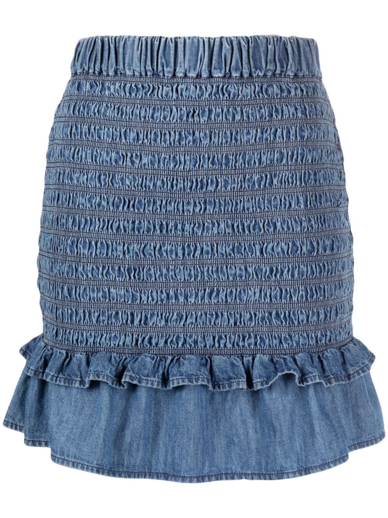 Blue Dorela Cotton Skirt