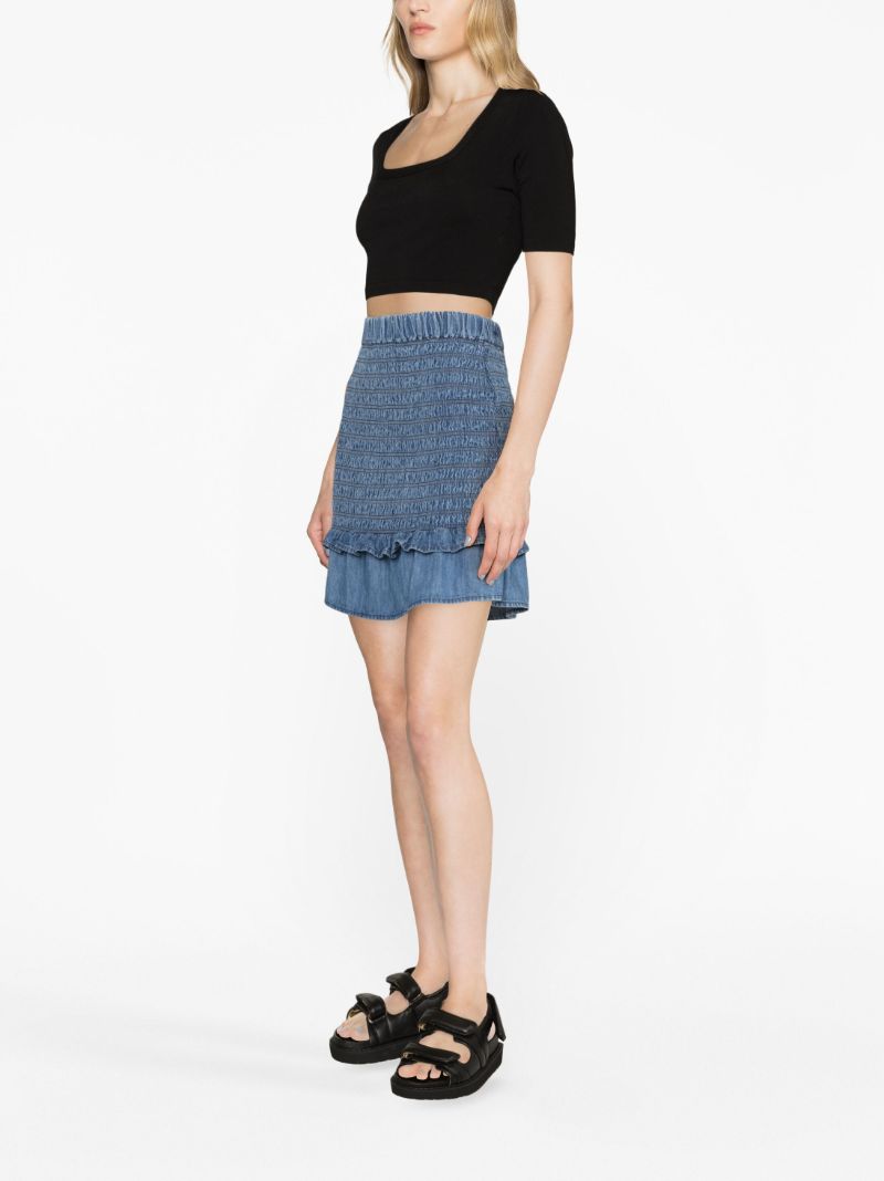 Blue Dorela Cotton Skirt