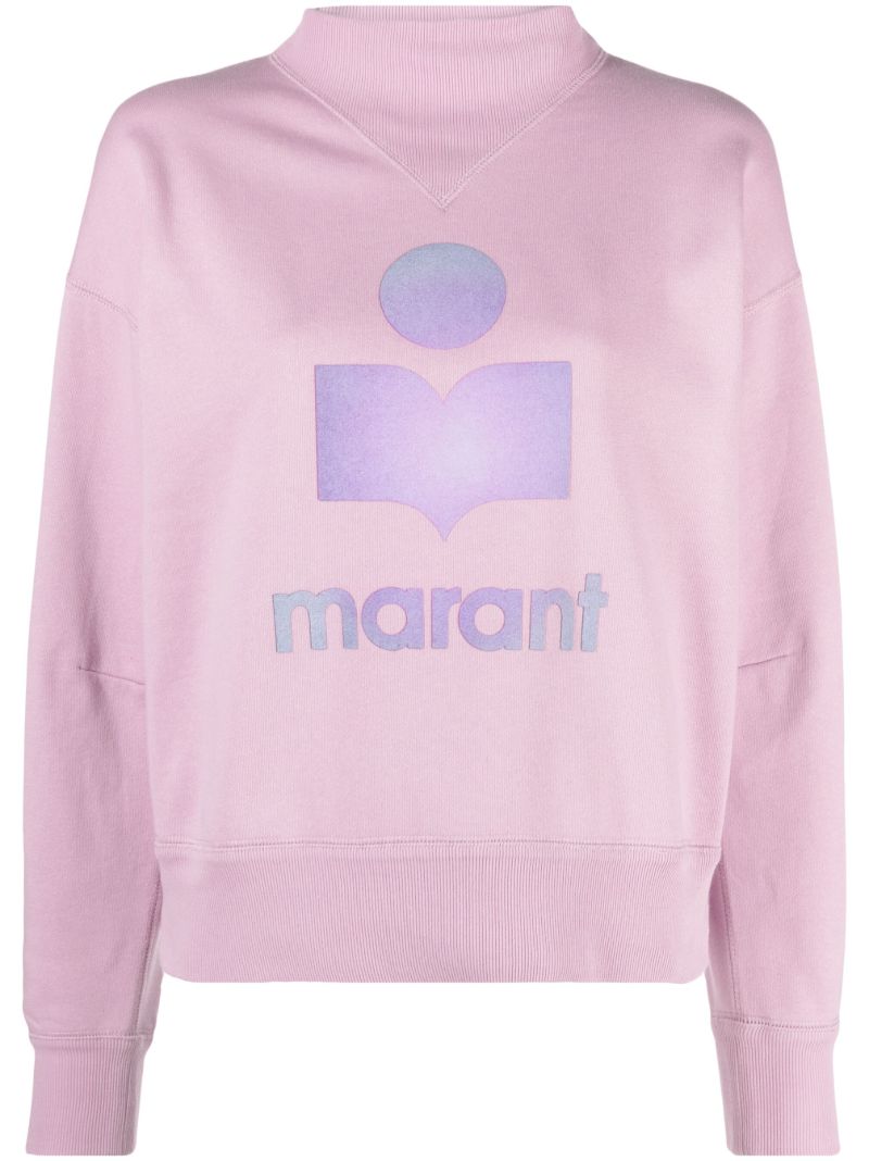 Pink Moby Logo Cotton Sweatshirt