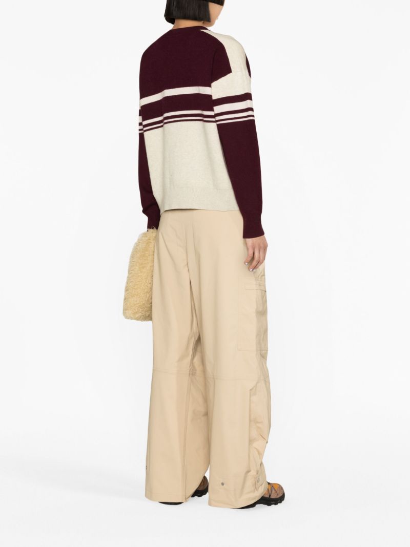 Purple Allie Logo-intarsia Sweater