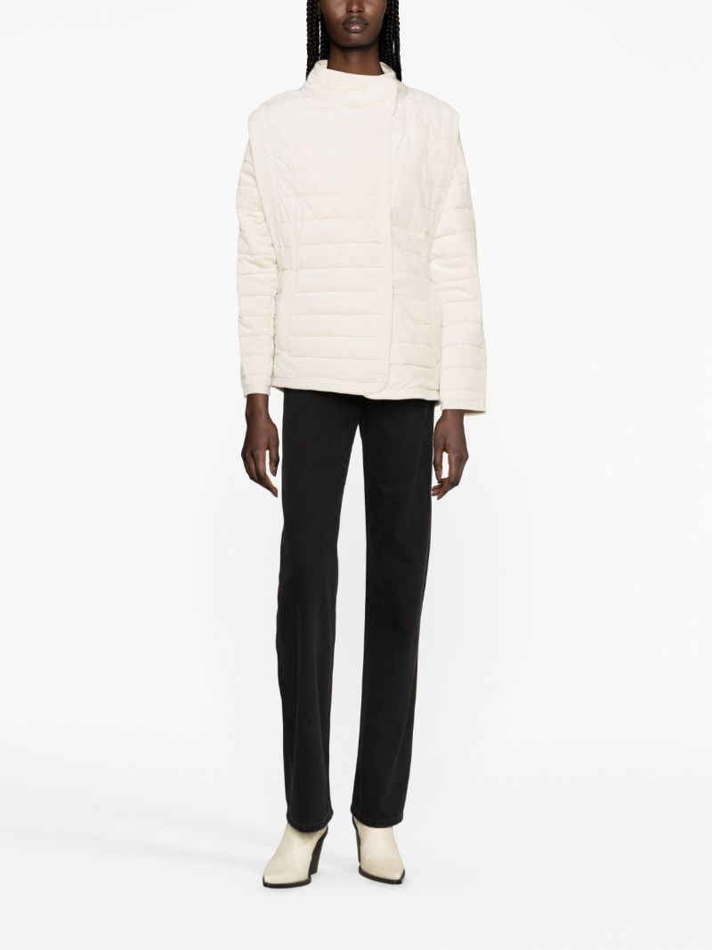 Neutral Areta Quilted Cotton Jacket