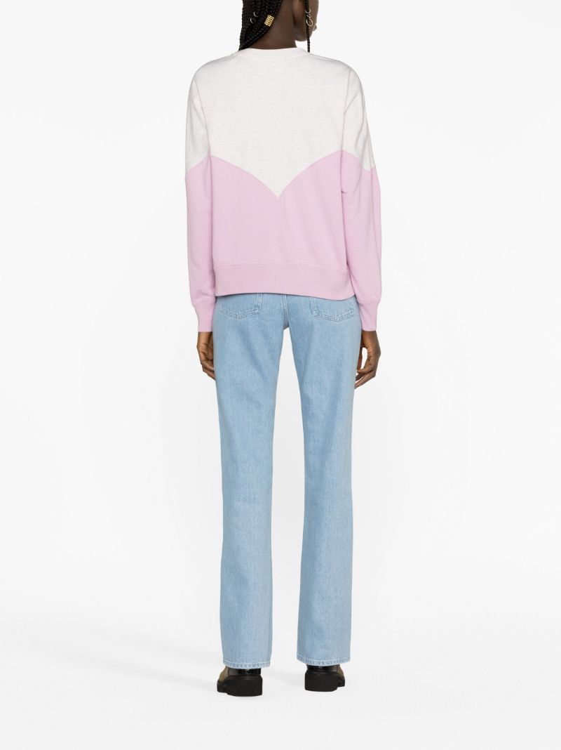 Pink Houston Logo Cotton Sweatshirt