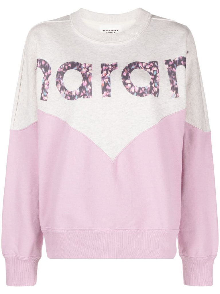 Pink Houston Logo Cotton Sweatshirt