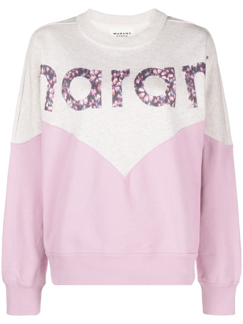 Pink Houston Logo Cotton Sweatshirt