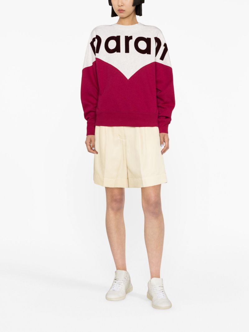 Red Houston Logo-print Sweatshirt