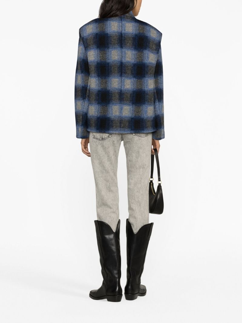 Blue Drogo Plaid Pattern Jacket