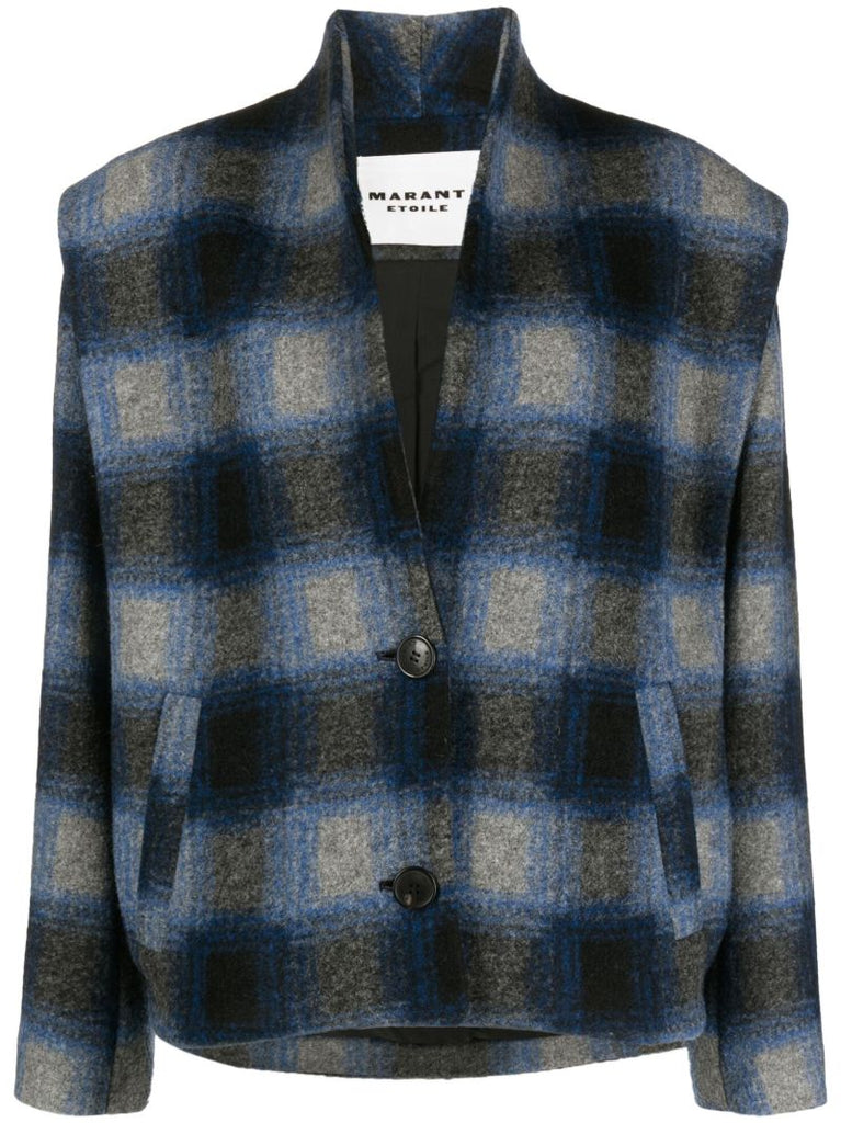 Blue Drogo Plaid Pattern Jacket