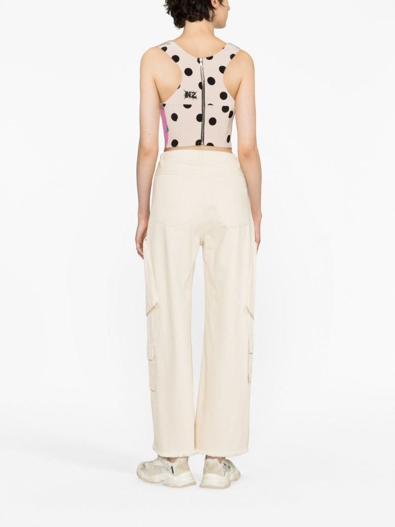 Pink Patchwork Corset Top