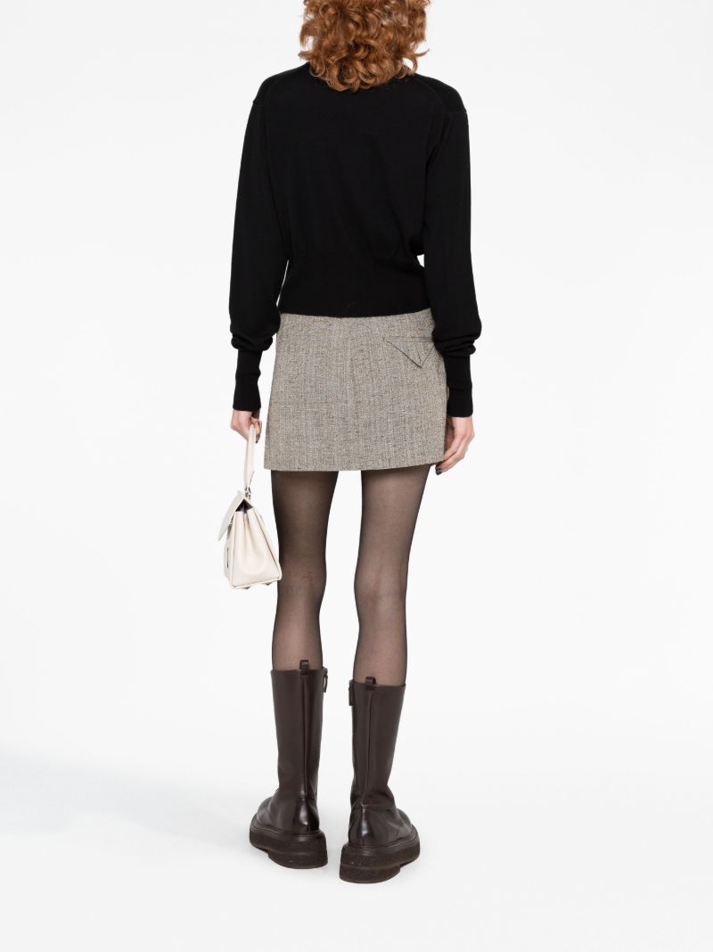 Black Bea Orb Embroidered Cropped Cardigan