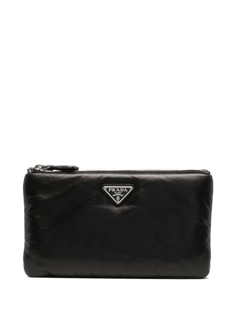 Black Nappa Soft Pouch
