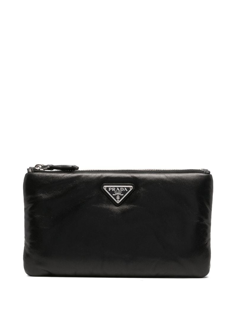 Black Nappa Soft Pouch