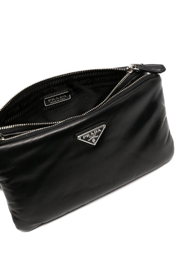 Black Nappa Soft Pouch