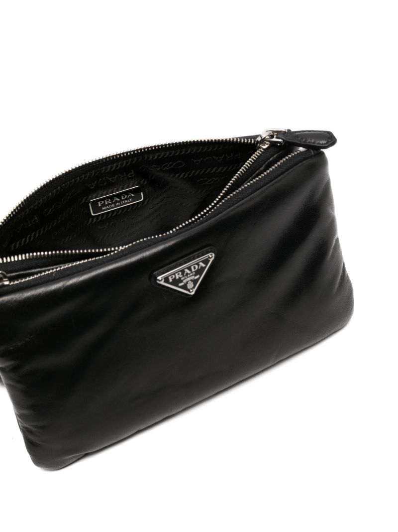 Black Nappa Soft Pouch