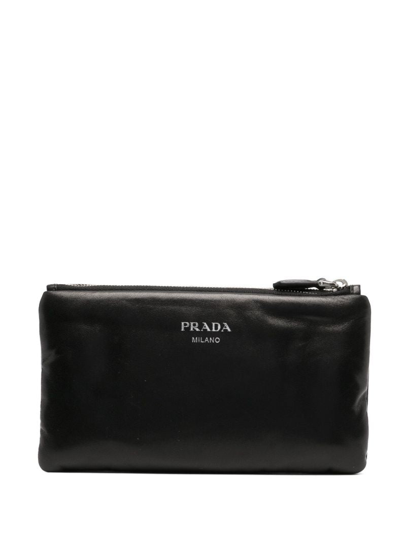 Black Nappa Soft Pouch