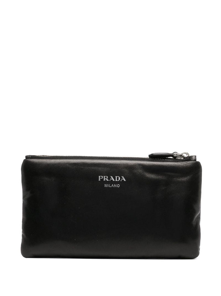 Black Nappa Soft Pouch