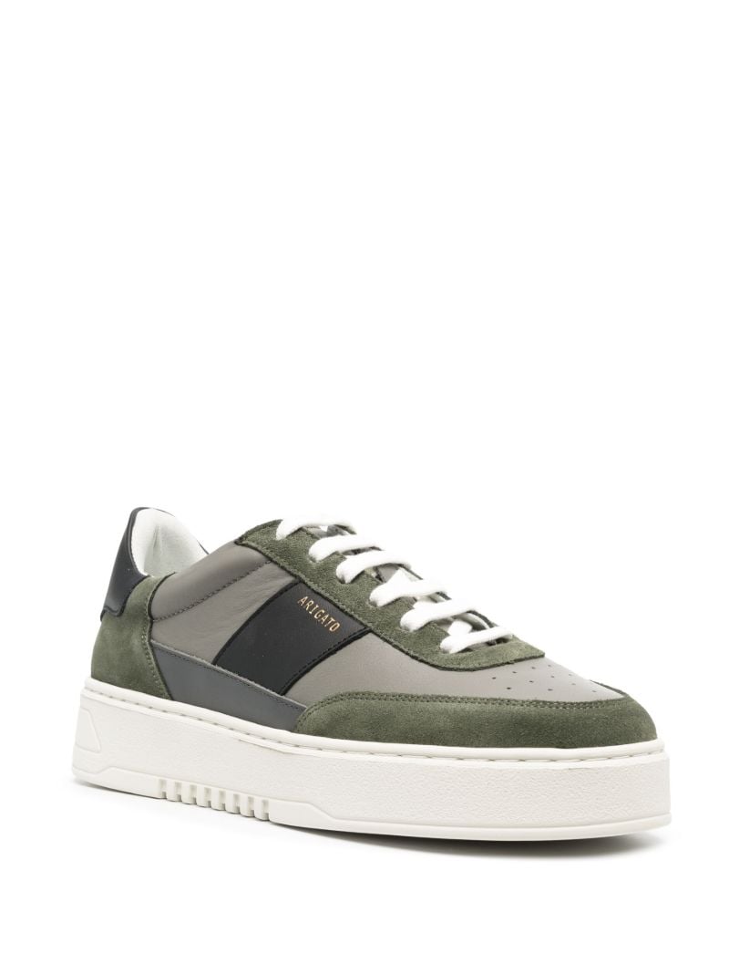 Green Orbit Low-top Leather Sneakers