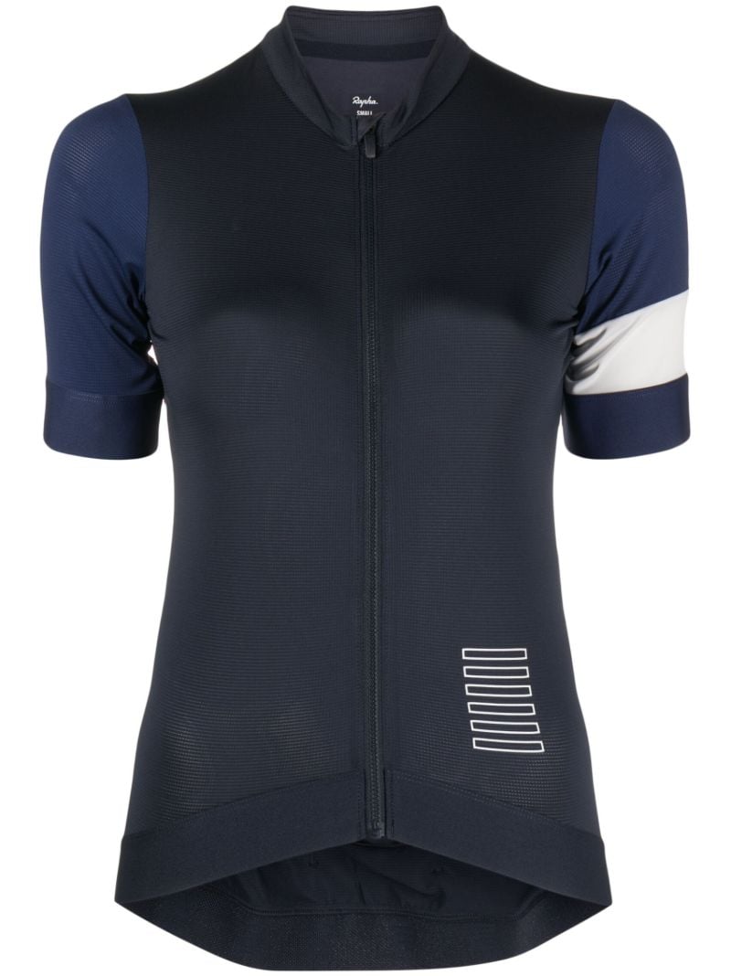 Blue Pro Team Training Cycling Jersey Top