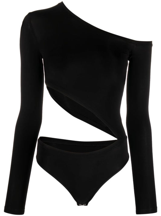 Black Diagonal Cut Body