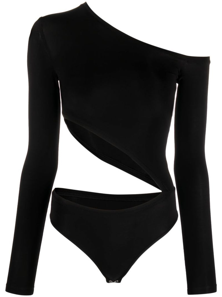 Black Diagonal Cut Body
