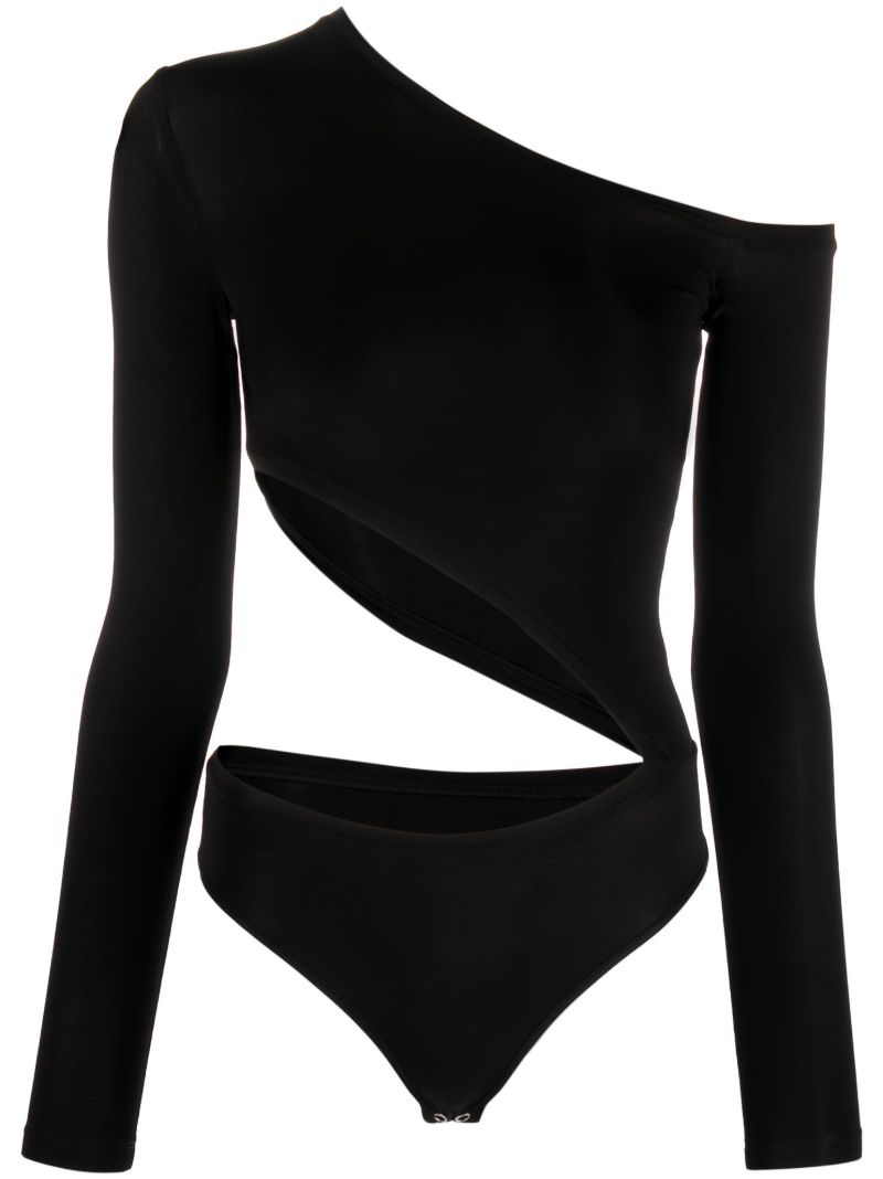Black Diagonal Cut Body
