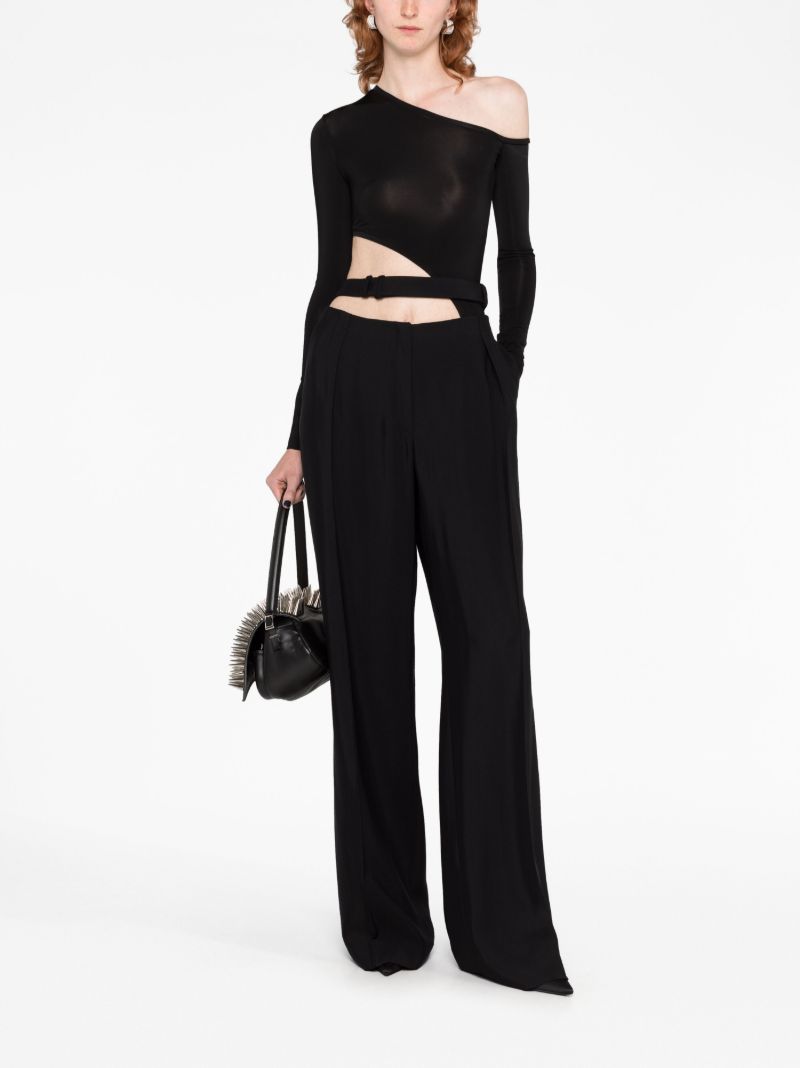 Black Diagonal Cut Body