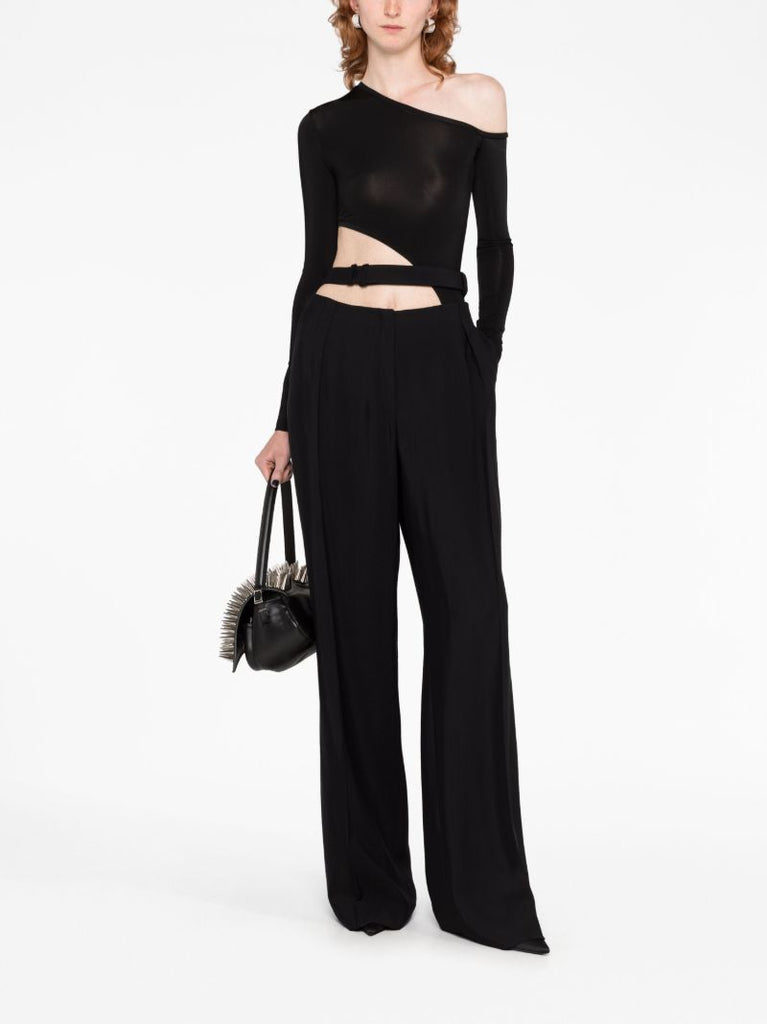 Black Diagonal Cut Body