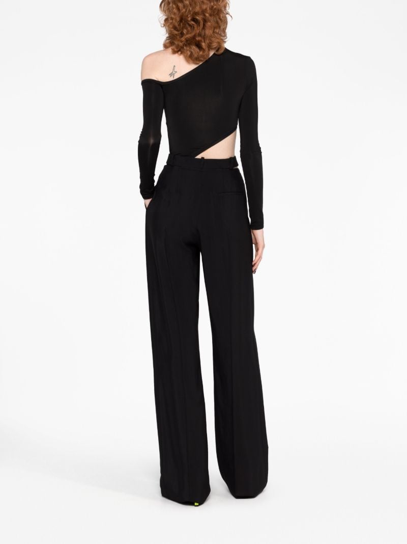 Black Diagonal Cut Body