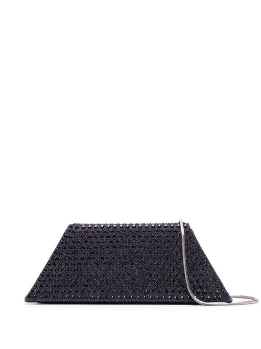 Blue Superamini Yigit Crystal Clutch Bag