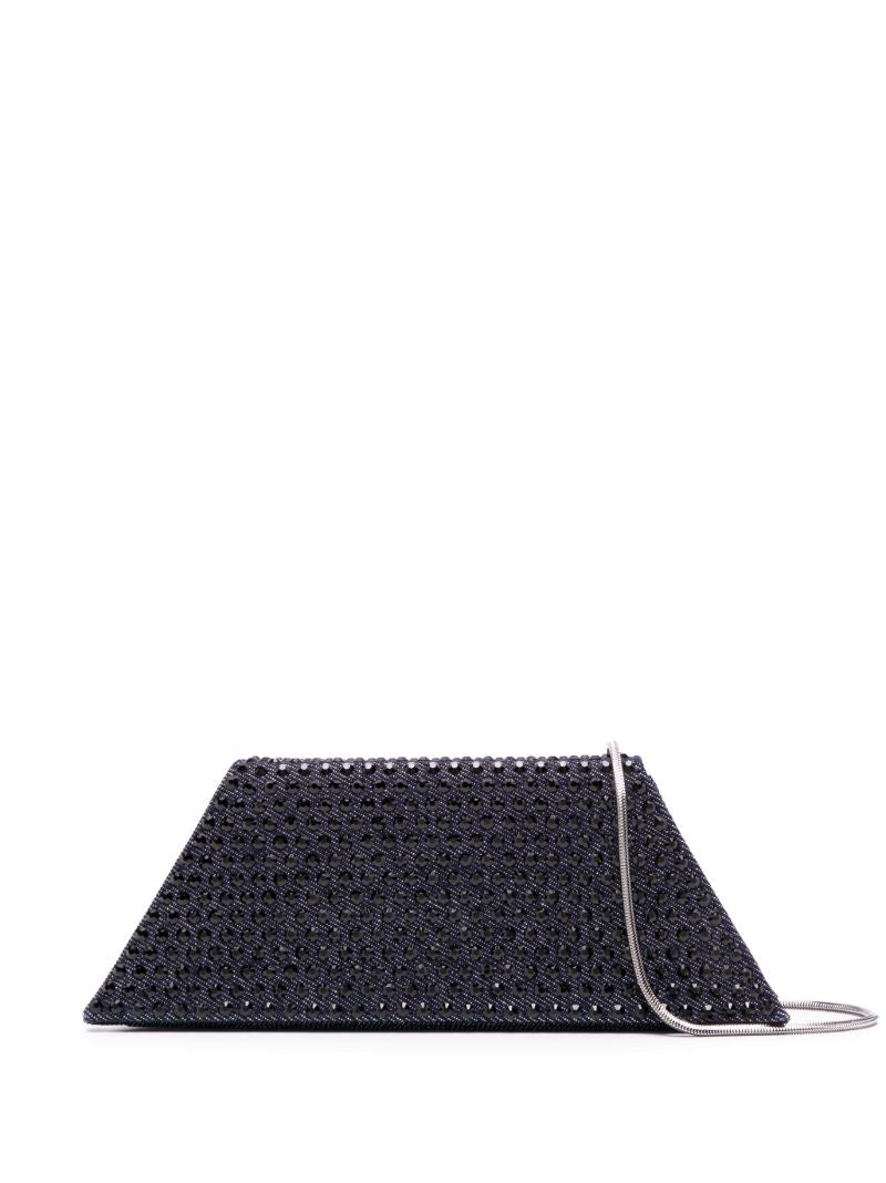 Blue Superamini Yigit Crystal Clutch Bag