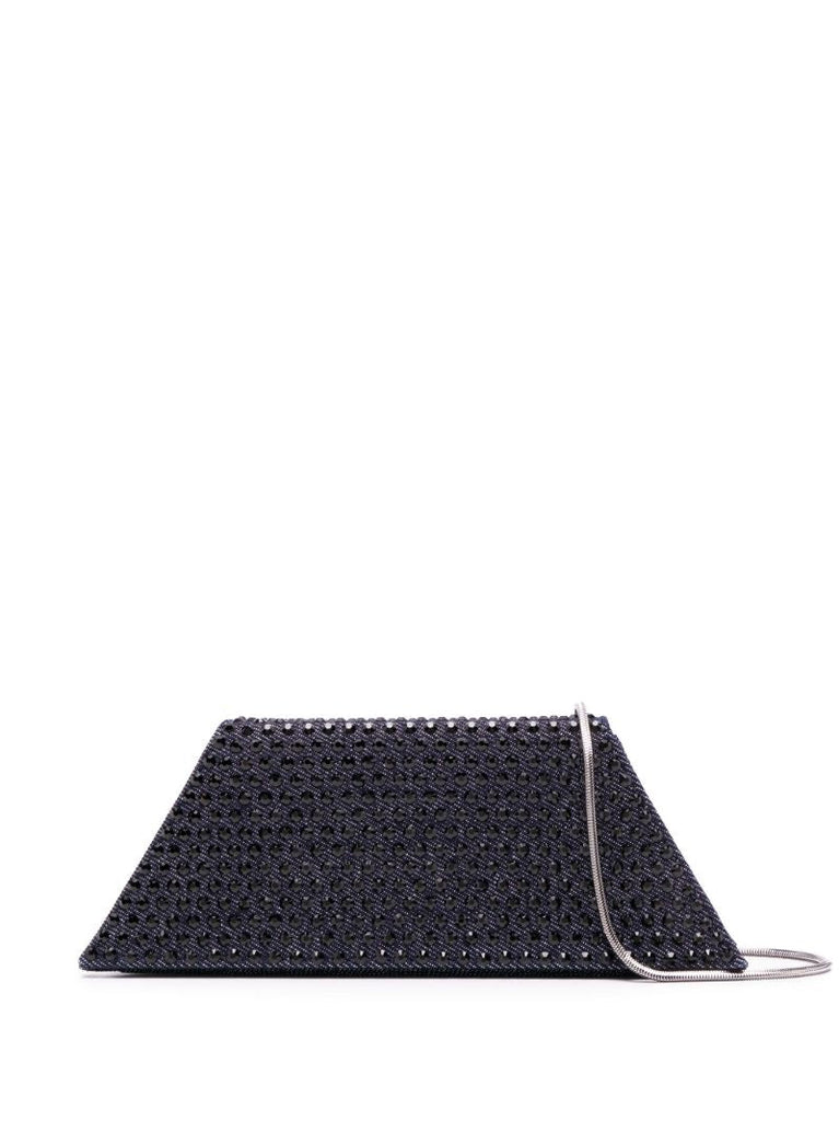 Blue Superamini Yigit Crystal Clutch Bag