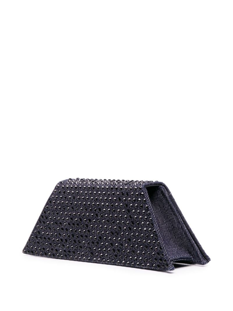 Blue Superamini Yigit Crystal Clutch Bag