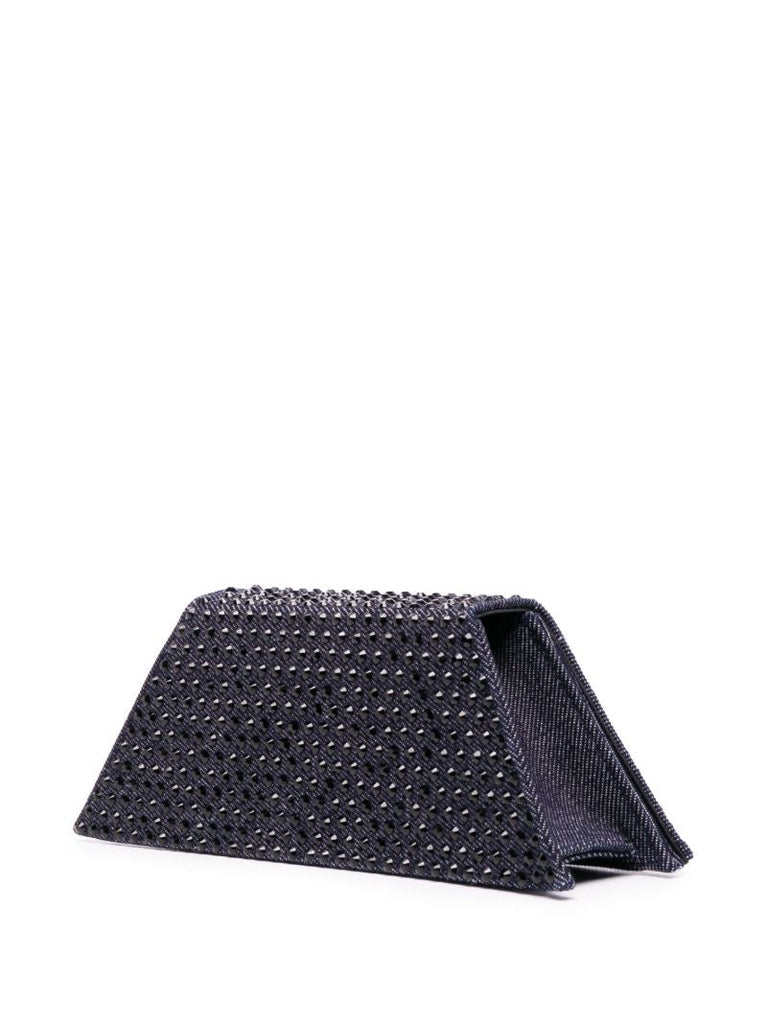 Blue Superamini Yigit Crystal Clutch Bag