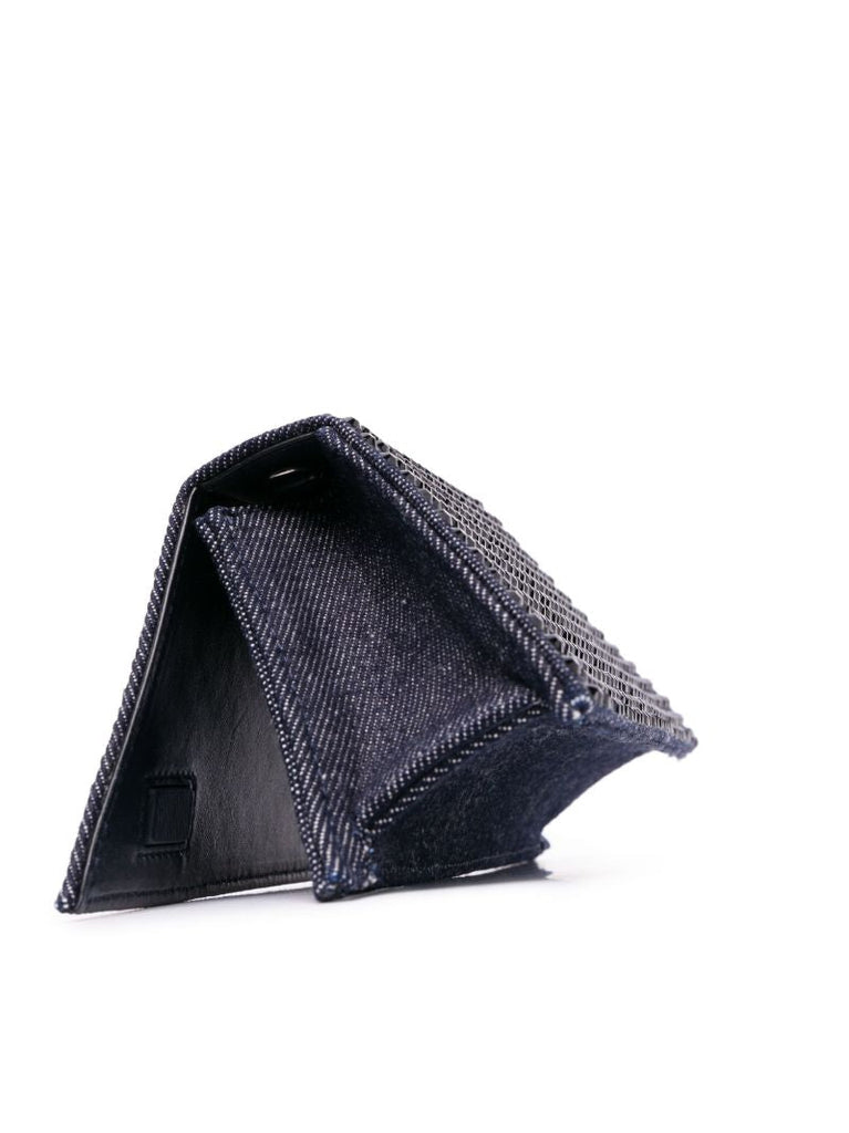 Blue Superamini Yigit Crystal Clutch Bag