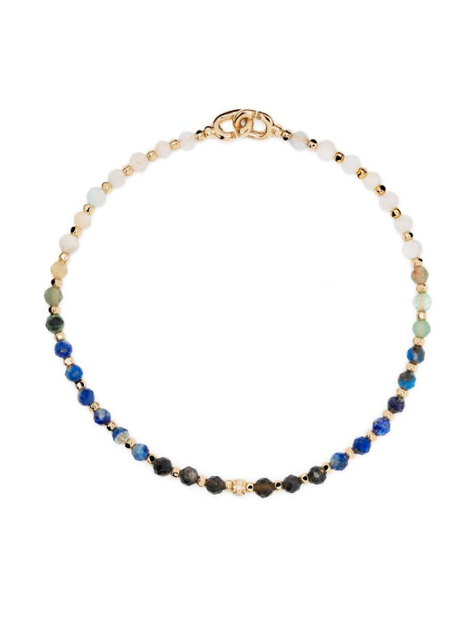 18k Yellow Gold Crystal and Diamond Bracelet