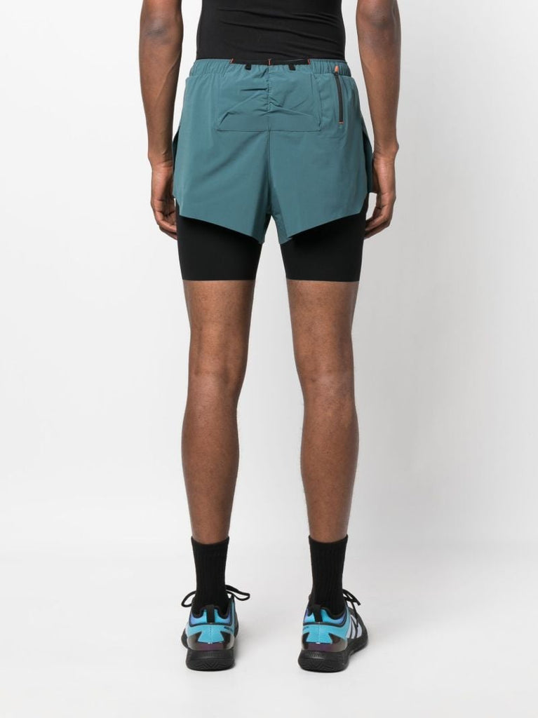 Green Trail Layered Shorts