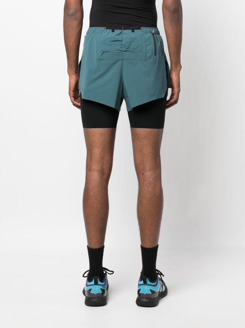 Green Trail Layered Shorts