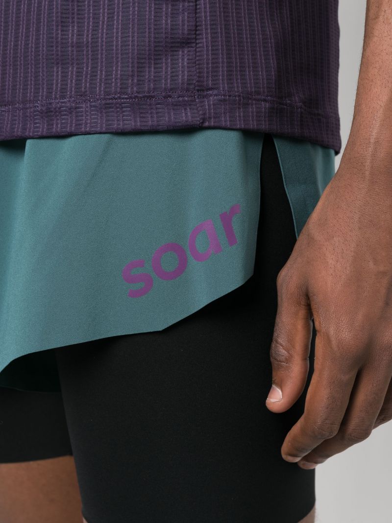 Green Trail Layered Shorts