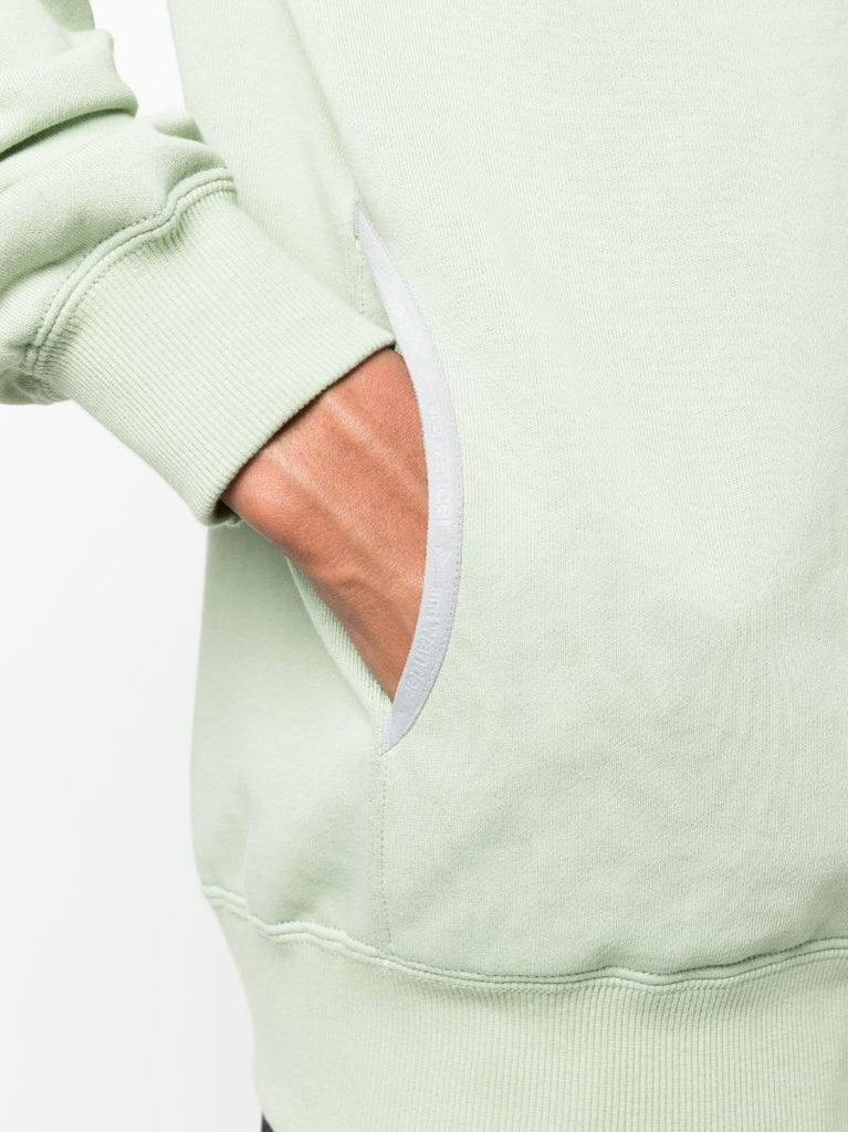 X Maison KitsunÃ_x0083_Â© Green Dry Cotton Hoodie